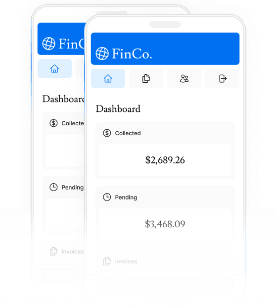 dashboard project showing mobile version